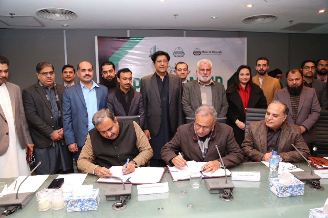 PITB to develop CMS and establish dedicated helpline for Punjab Mines & Minerals Department: MOU signed under ADP Scheme