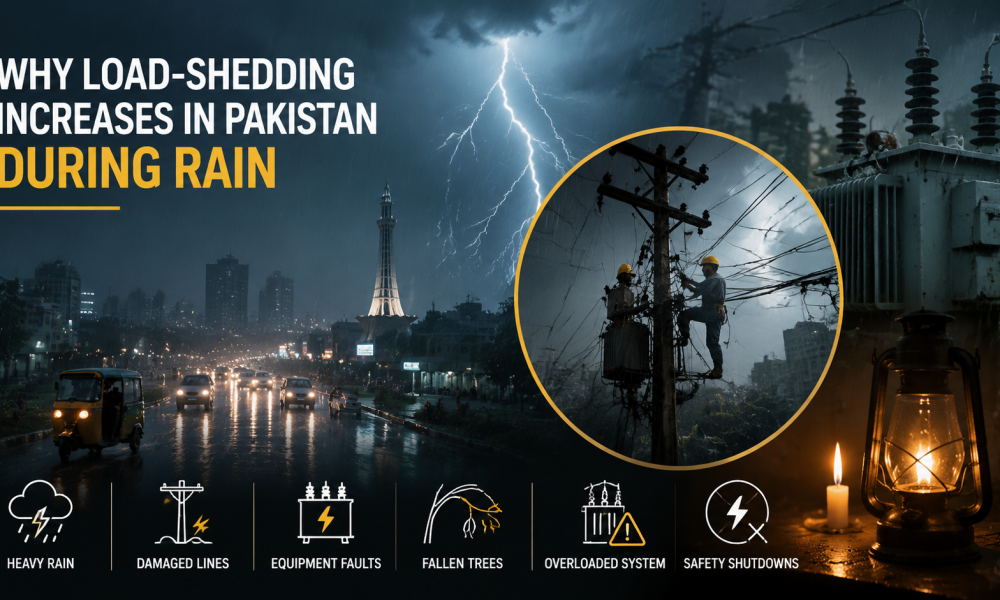 Why does electricity go out when it rains in Pakistan