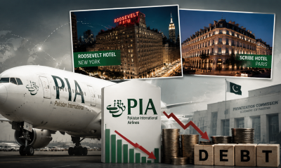 PIA foreign assets sale showing Roosevelt Hotel New York and Pakistan International Airlines overseas properties