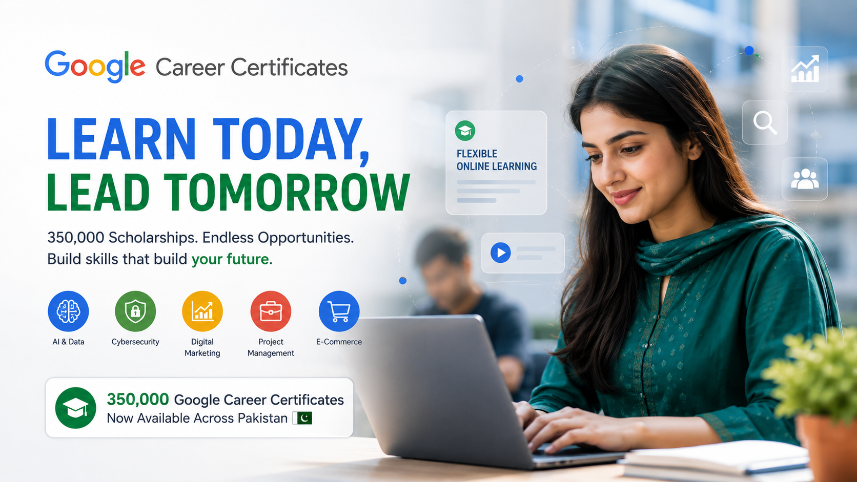 350,000 Google Career Certificates Open to Pakistanis