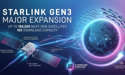 SpaceX Files FCC Request for 100,000 Gen3 Starlink Satellites