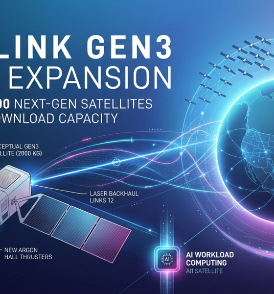 SpaceX Files FCC Request for 100,000 Gen3 Starlink Satellites