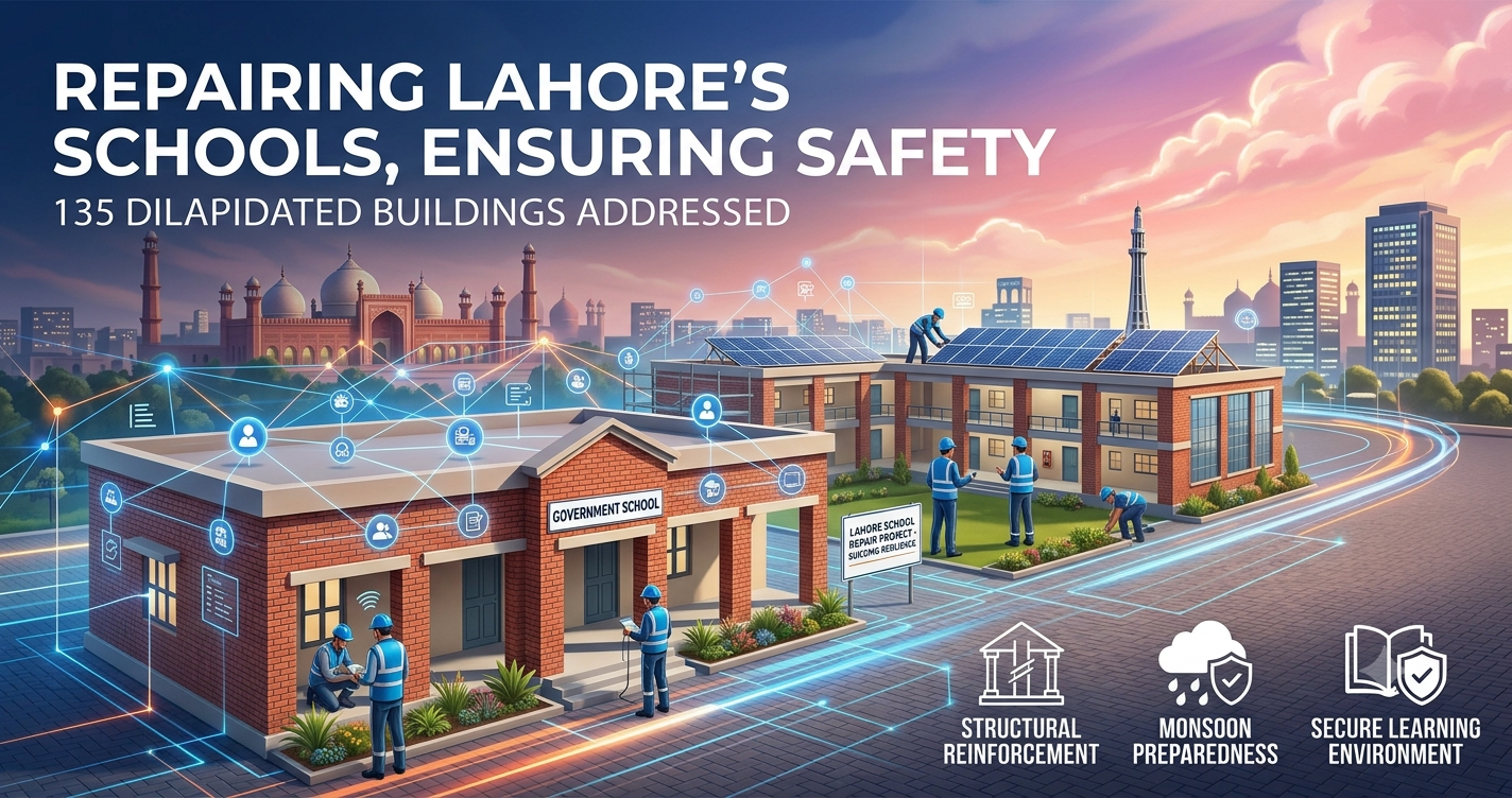 Lahore Orders Urgent Repair of 135 Dangerous School Buildings