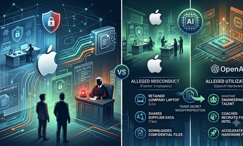 Apple Sues OpenAI Over Alleged Trade Secret Theft