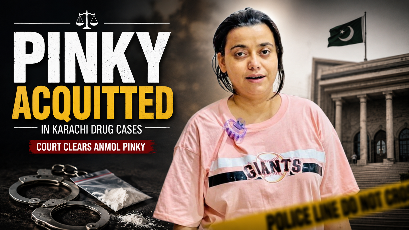 Pinky Acquitted in Karachi Case