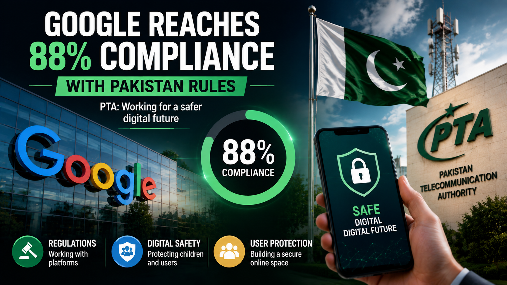 Google and Pakistan Rules Compliance Infographic
