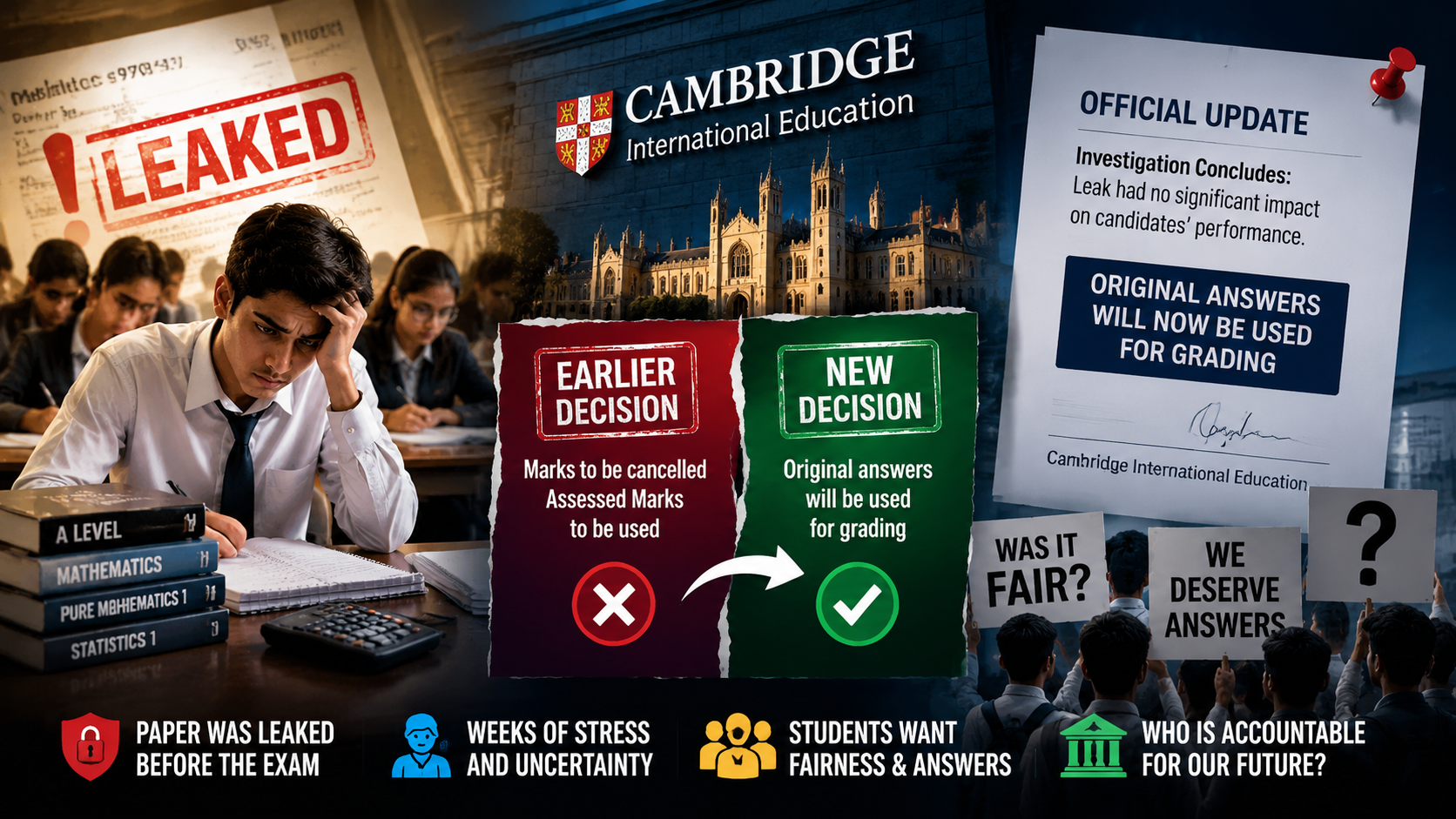 Cambridge A Level Maths Paper Leak Raises Student Fairness Concerns