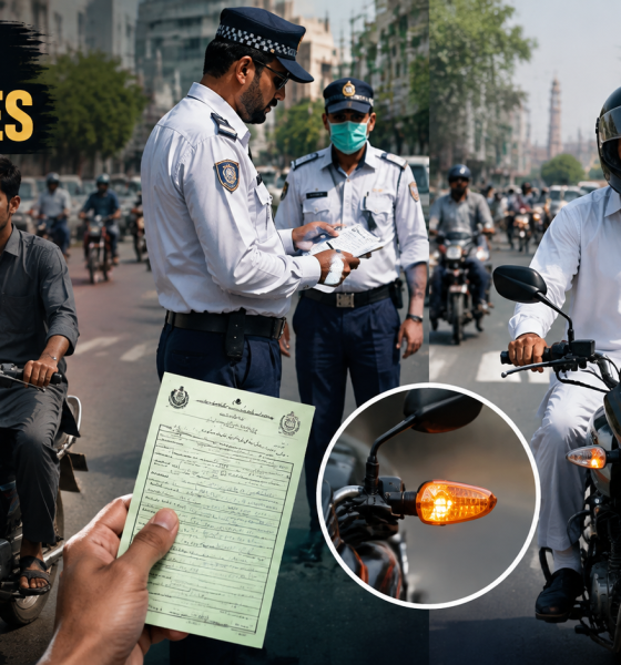 Punjab Motorcycle Fines for Missing Mirrors and Indicators