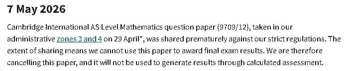 Cambridge previous response