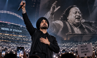 Diljit Dosanjh Nusrat Fateh Ali Khan tribute at Wembley Stadium