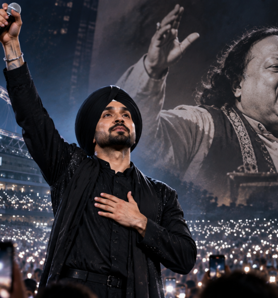 Diljit Dosanjh Nusrat Fateh Ali Khan tribute at Wembley Stadium