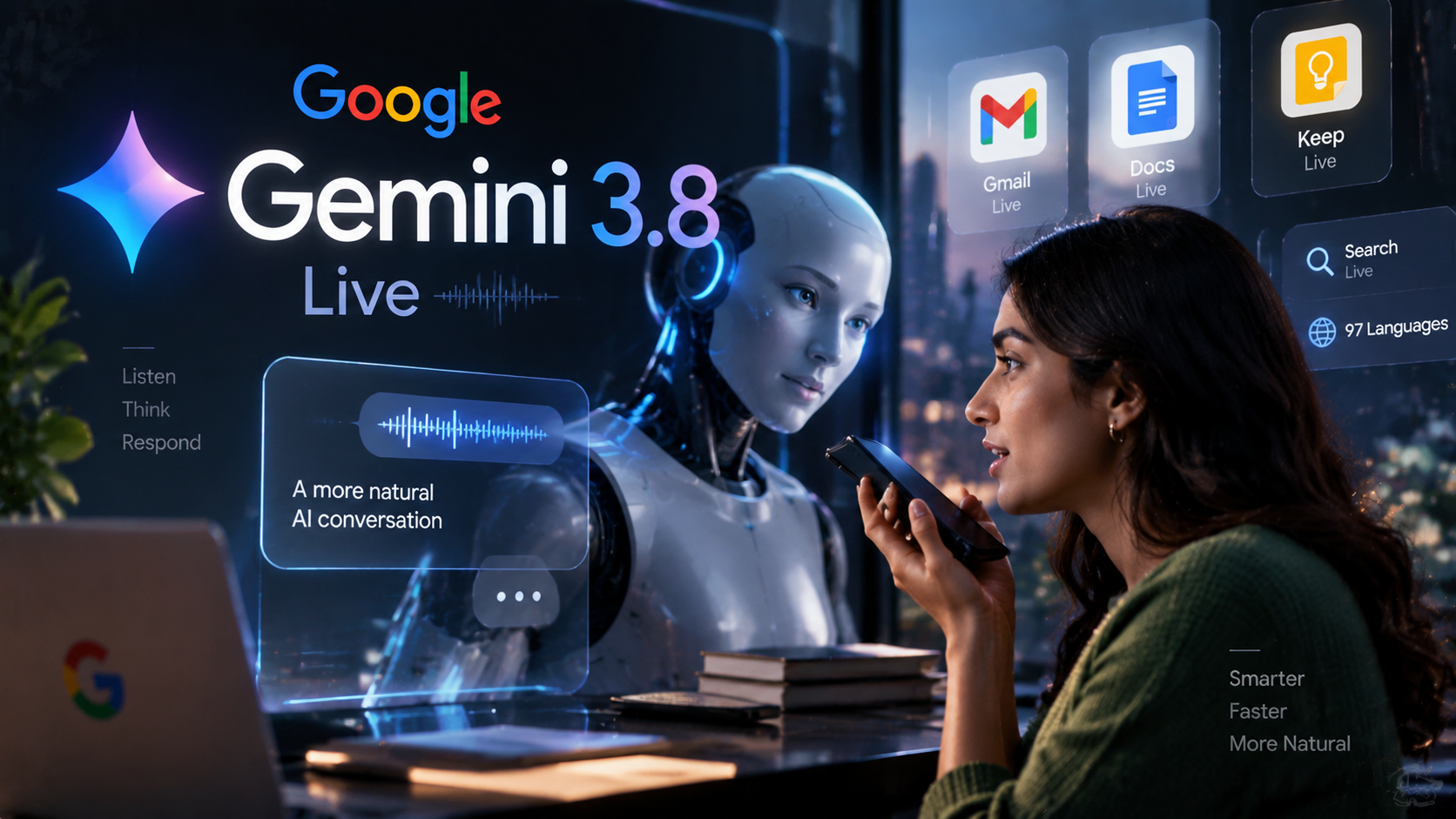 Gemini 3.8 Live AI models powering Google's advanced voice assistant