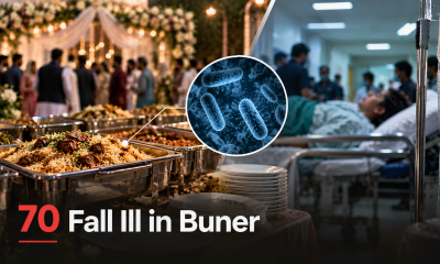 70 fall ill in Buner after suspected contaminated food at engagement ceremony