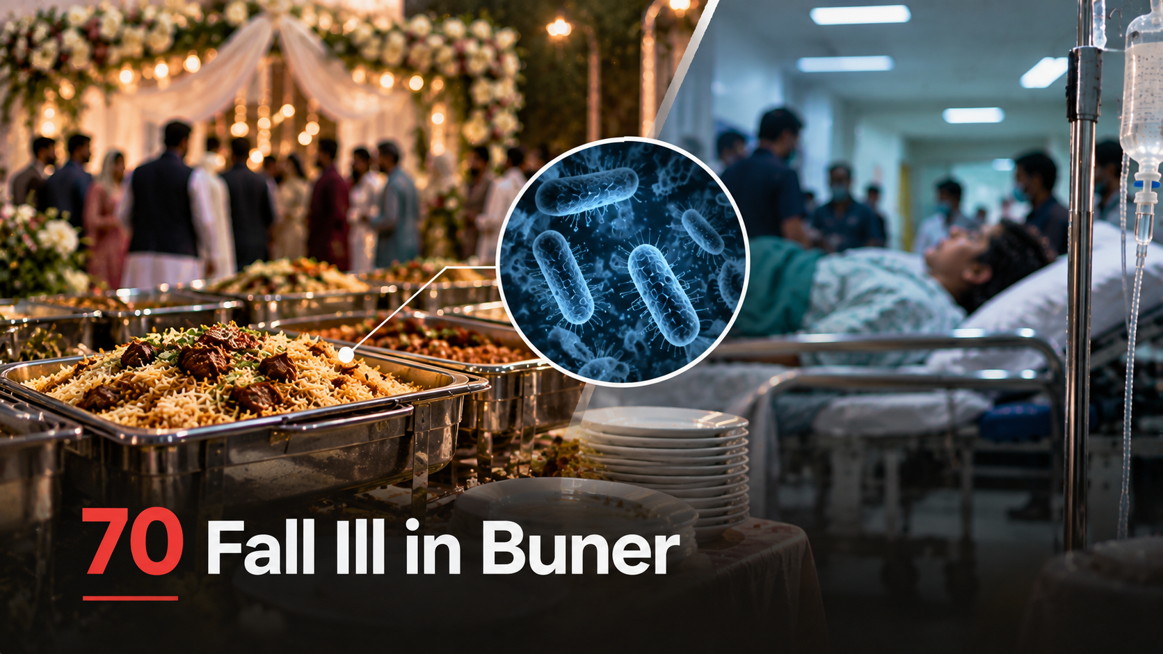 70 fall ill in Buner after suspected contaminated food at engagement ceremony