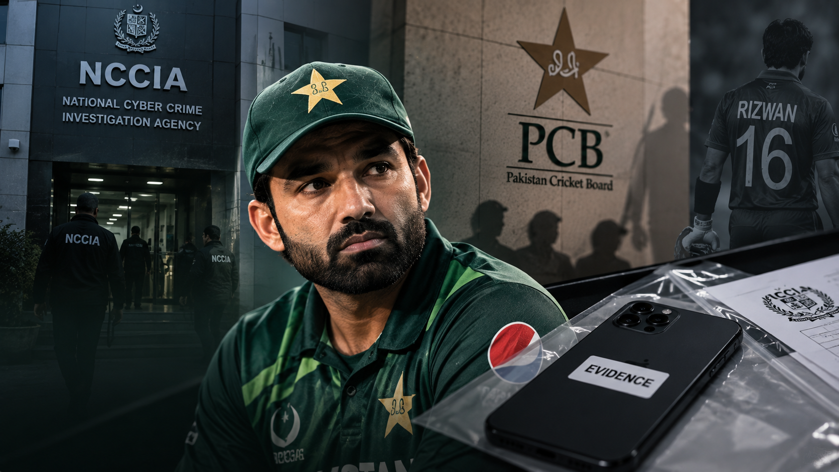 Mohammad Rizwan NCCIA inquiry and mobile phone investigation