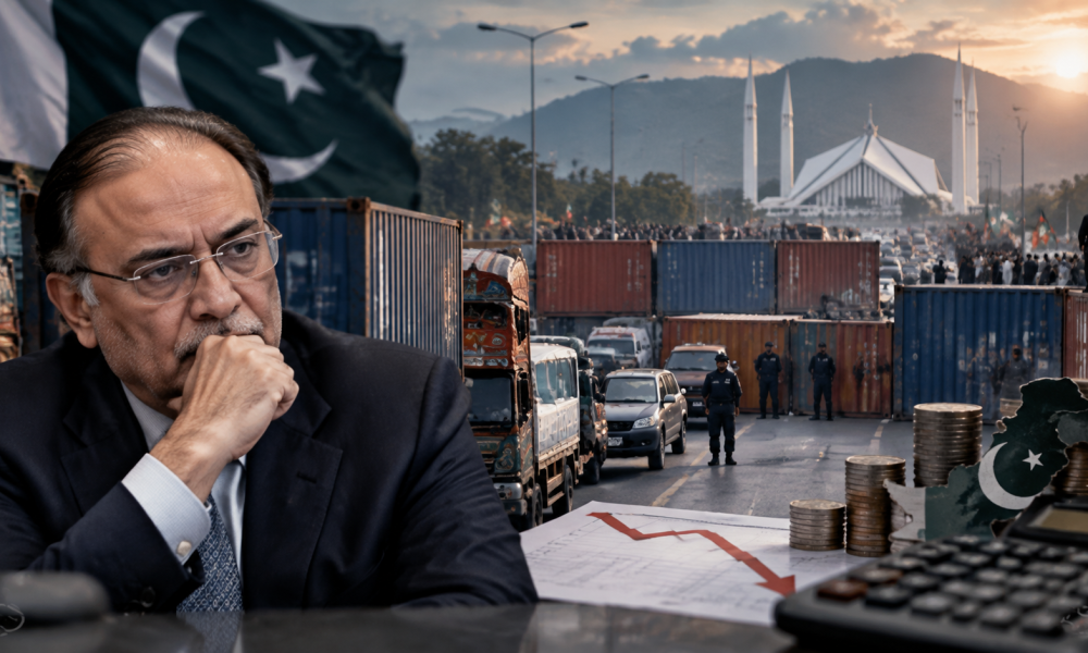 Pakistan protest cost Rs120 billion daily due to road blockades and economic disruption