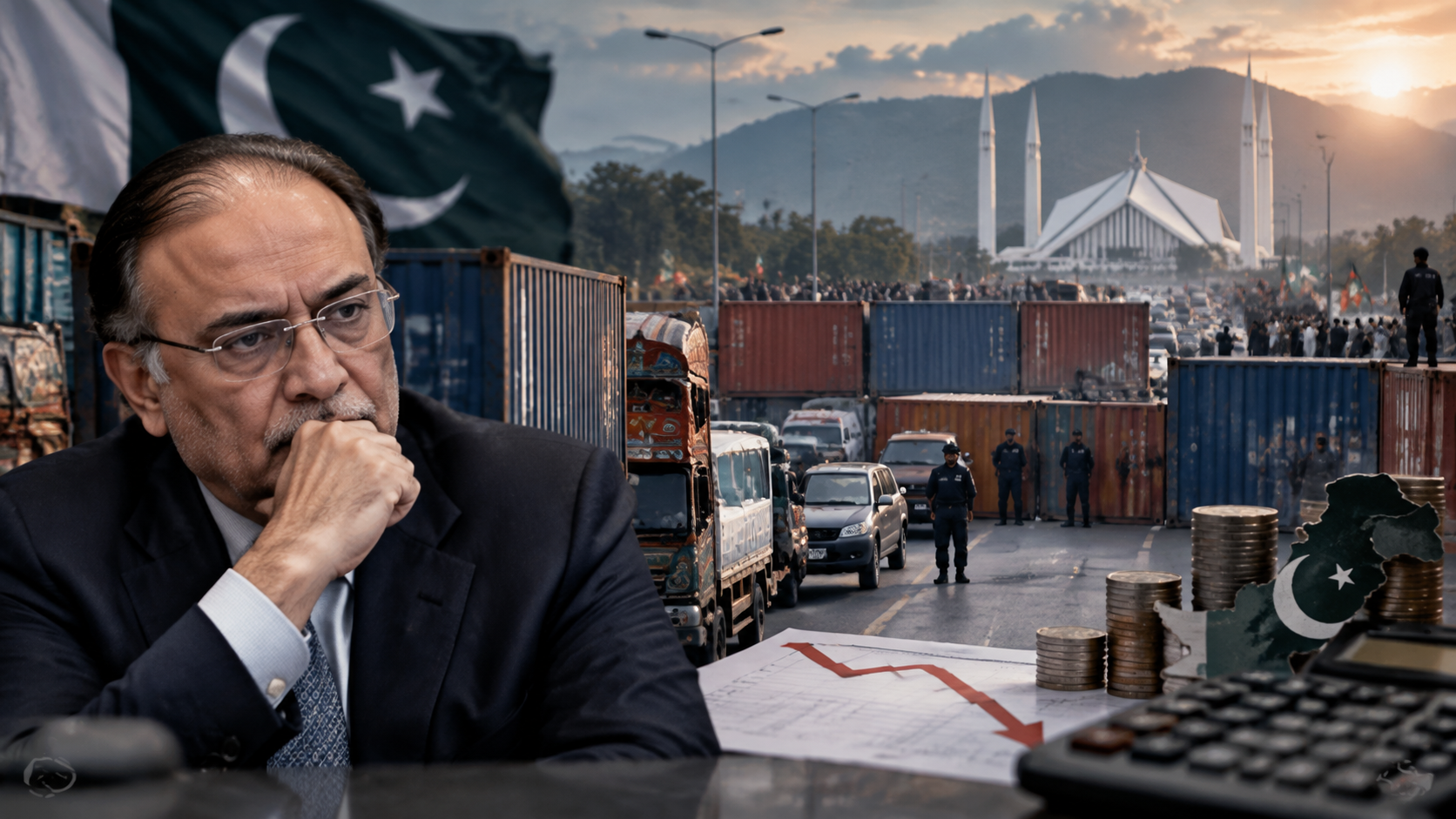 Pakistan protest cost Rs120 billion daily due to road blockades and economic disruption