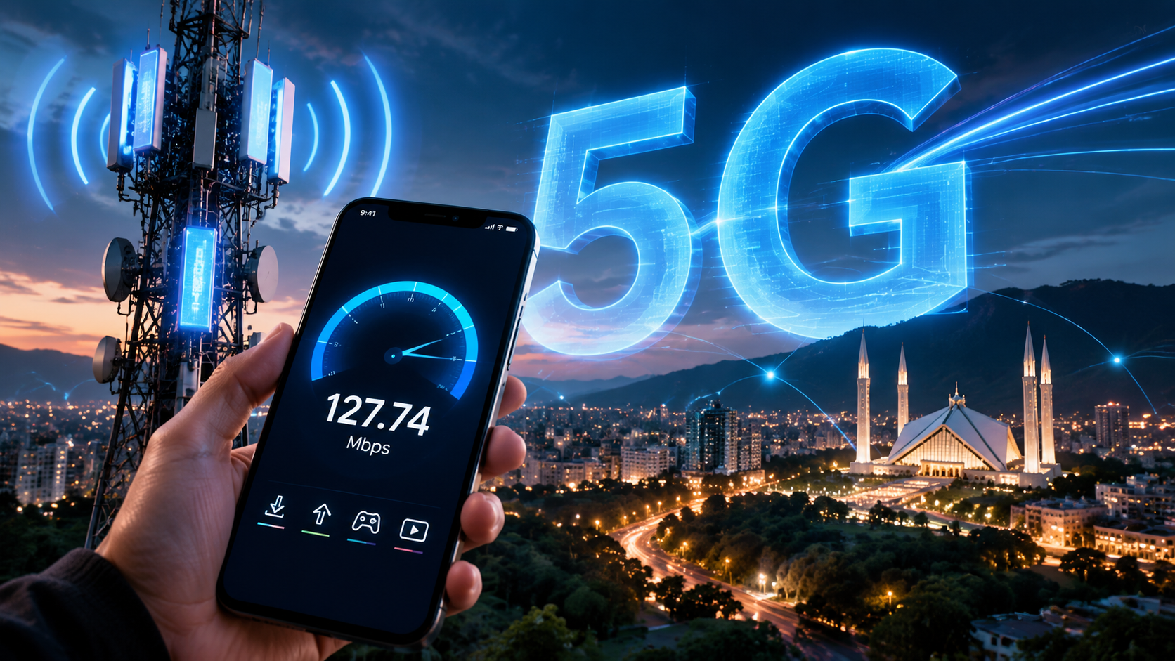 Pakistan 5G network speed test results by PTA mobile benchmarking report