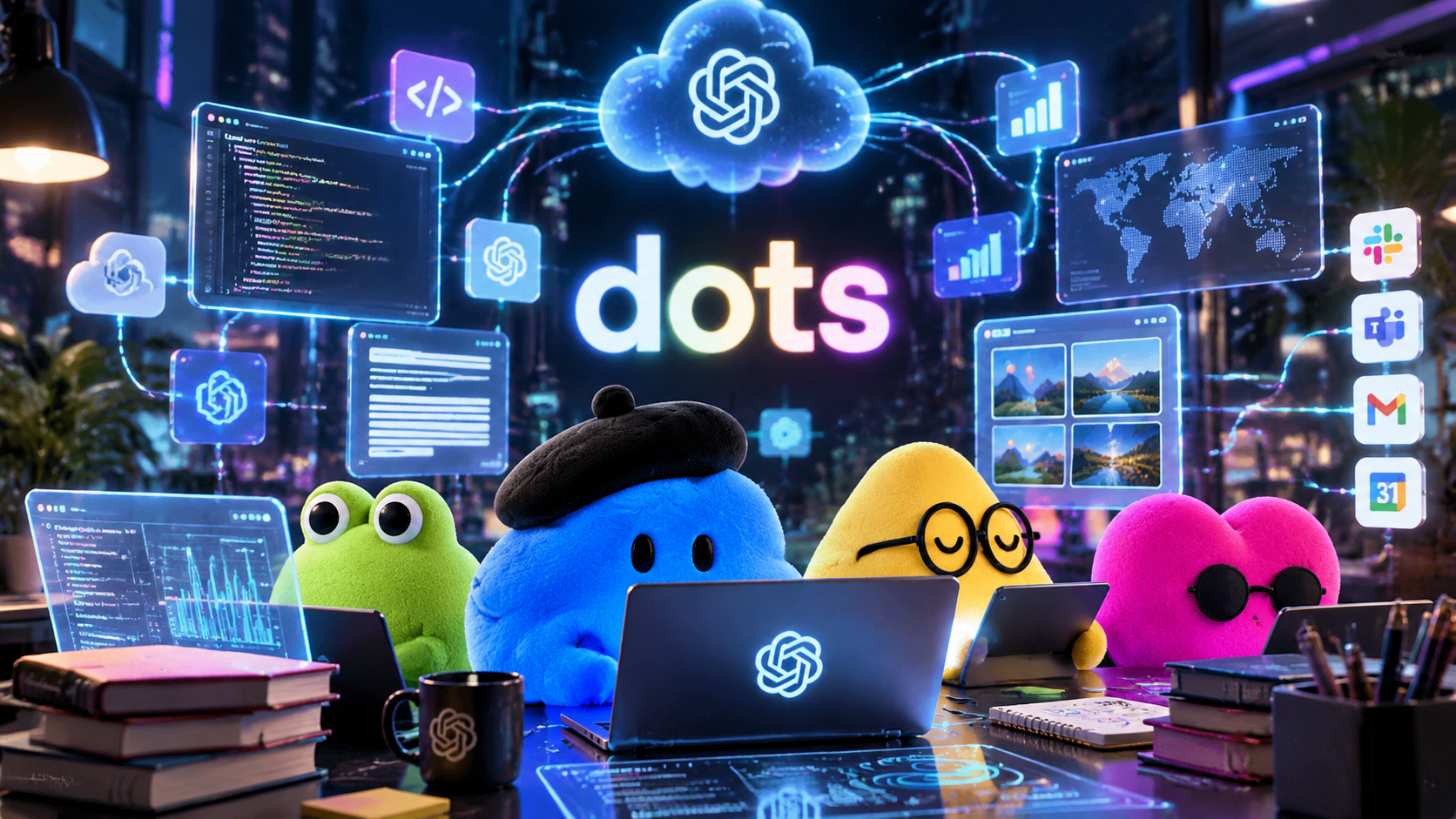 OpenAI Dots AI agents powered by GPT-6 Astra working autonomously