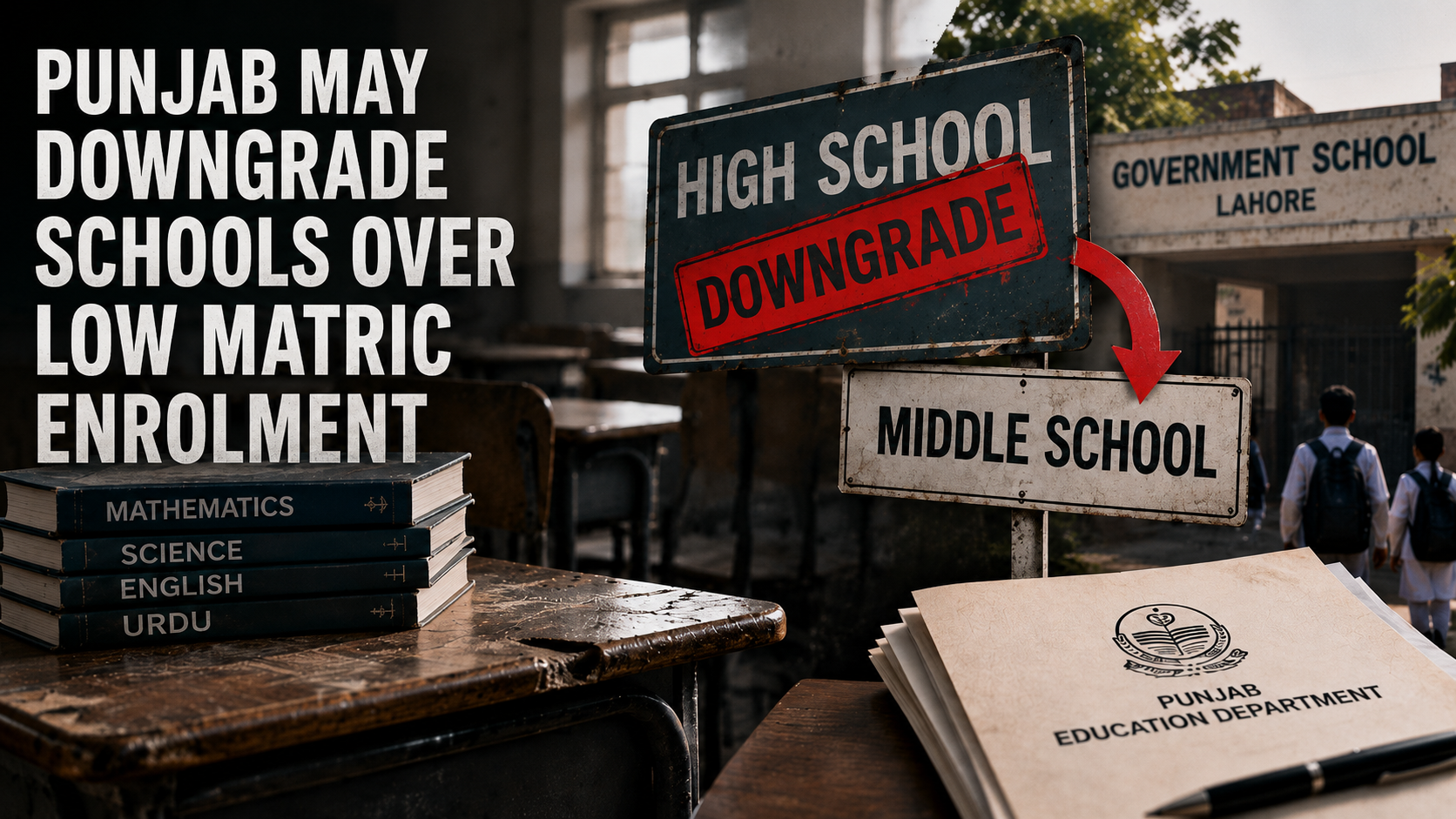 Punjab schools downgrade matric enrolment