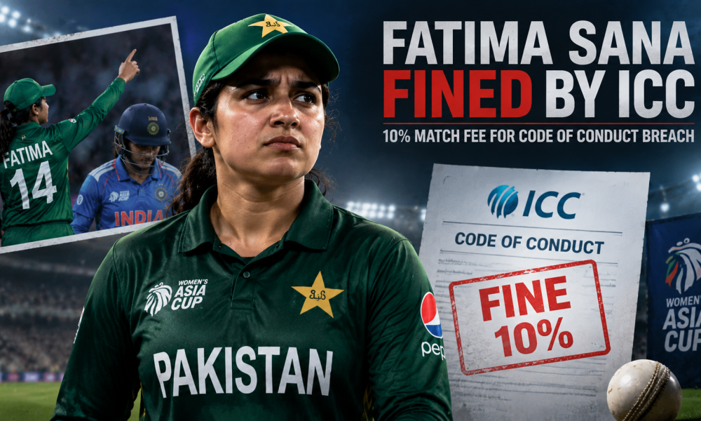 Fatima Sana Fined by ICC