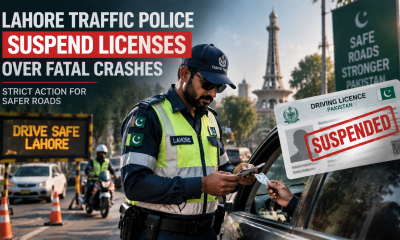 Lahore Traffic Police License Suspension