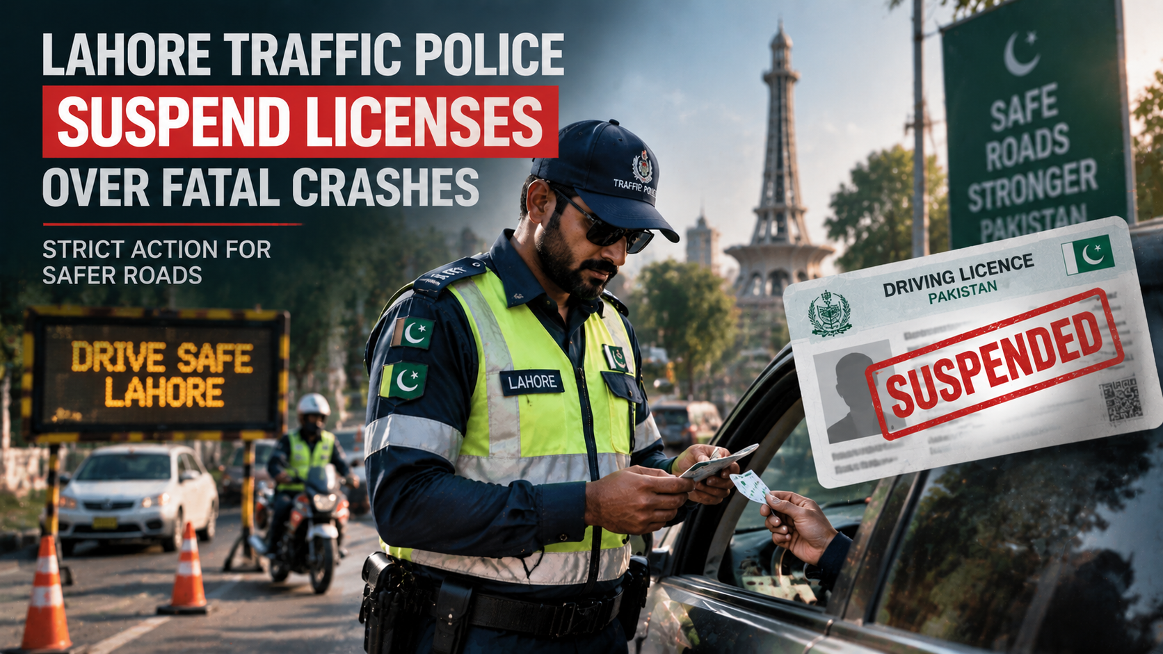 Lahore Traffic Police License Suspension