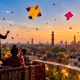 Basant 2027 Lahore rooftop celebrations with kite flying across the city skyline