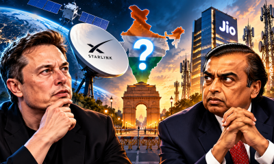 Elon Musk and Mukesh Ambani amid Starlink India launch dispute