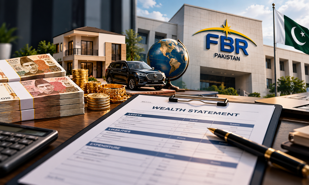 FBR can ask taxpayers for detailed wealth statements for Tax Year 2027